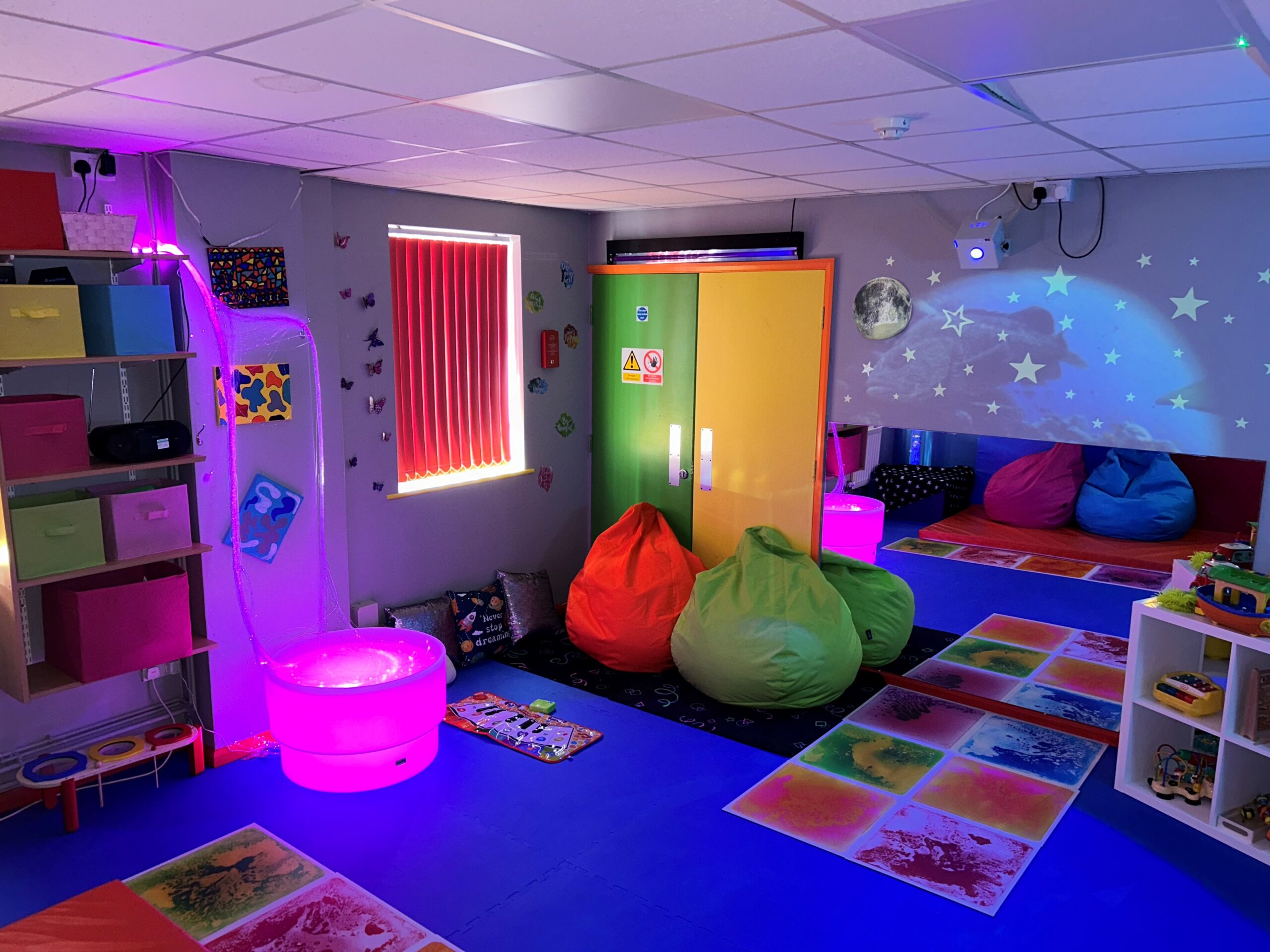 What should be in a sensory room for autism?